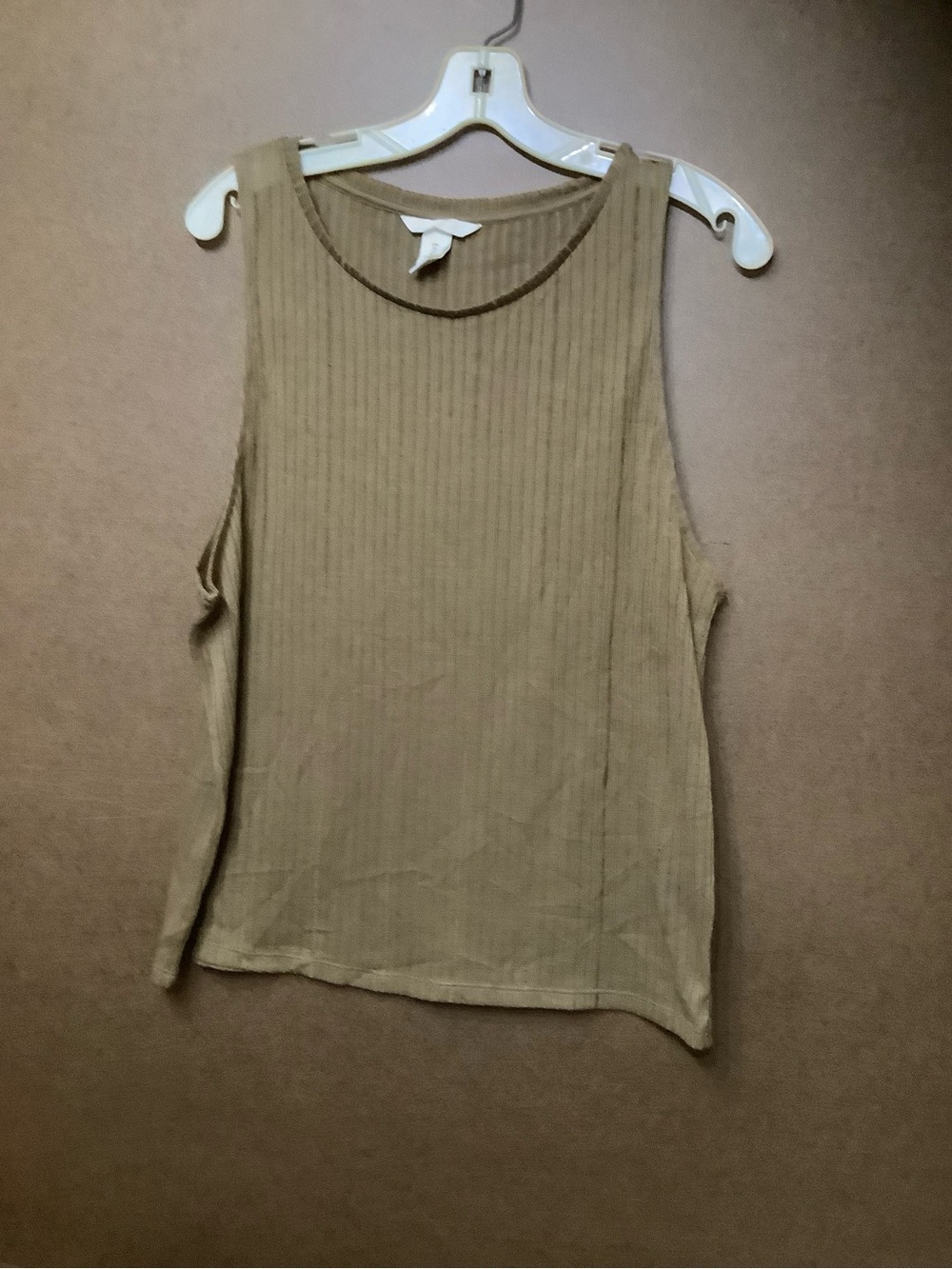 H&M Ribbed Tank Top in Tan - Picture 9 of 9